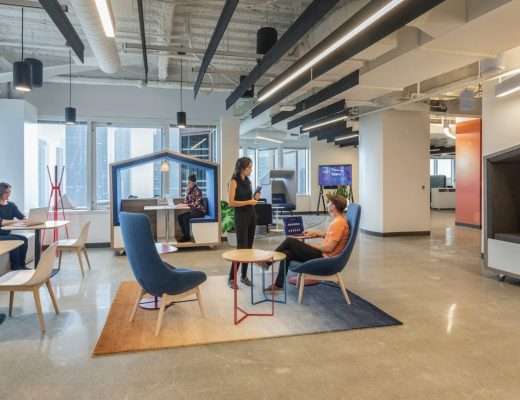 hybrid office for flexible work