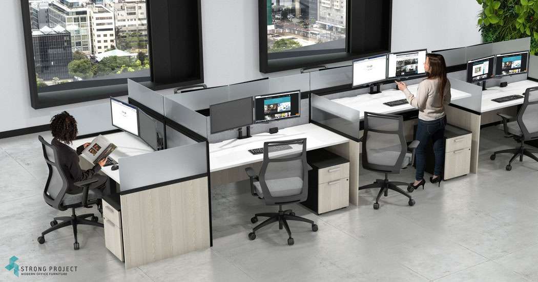 ergonomic desk for employee wellness