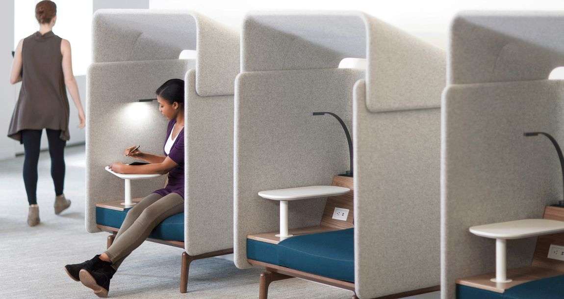 acoustic furniture in modern office