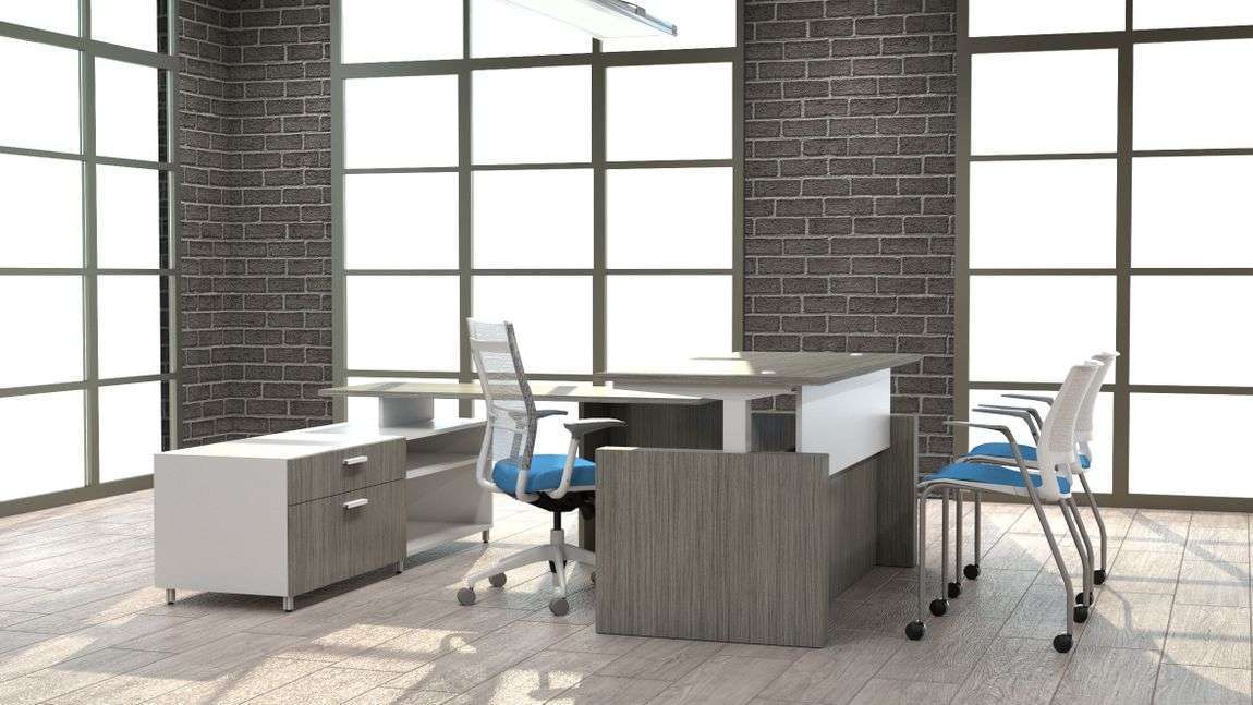 Adjustable-ergonomic-height-desks-neocon