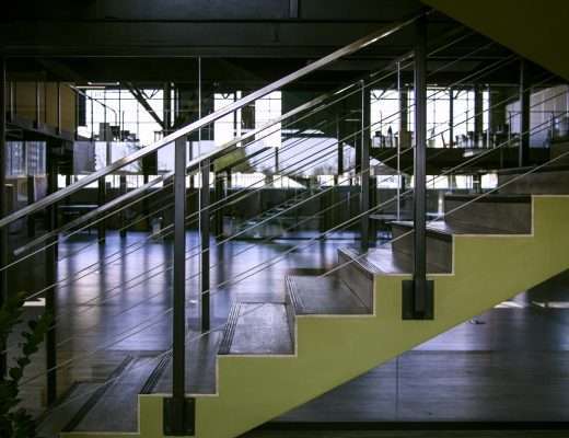 modern office staircase