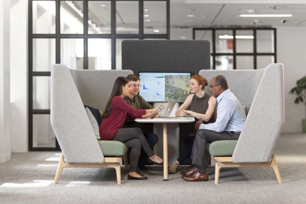 collaboration furniture for the hybrid office