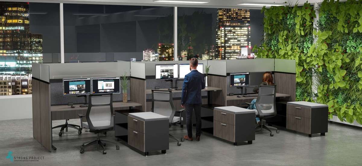 modern cubicles for office privacy