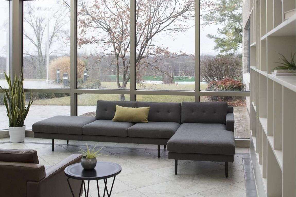Sofa in reception area furniture