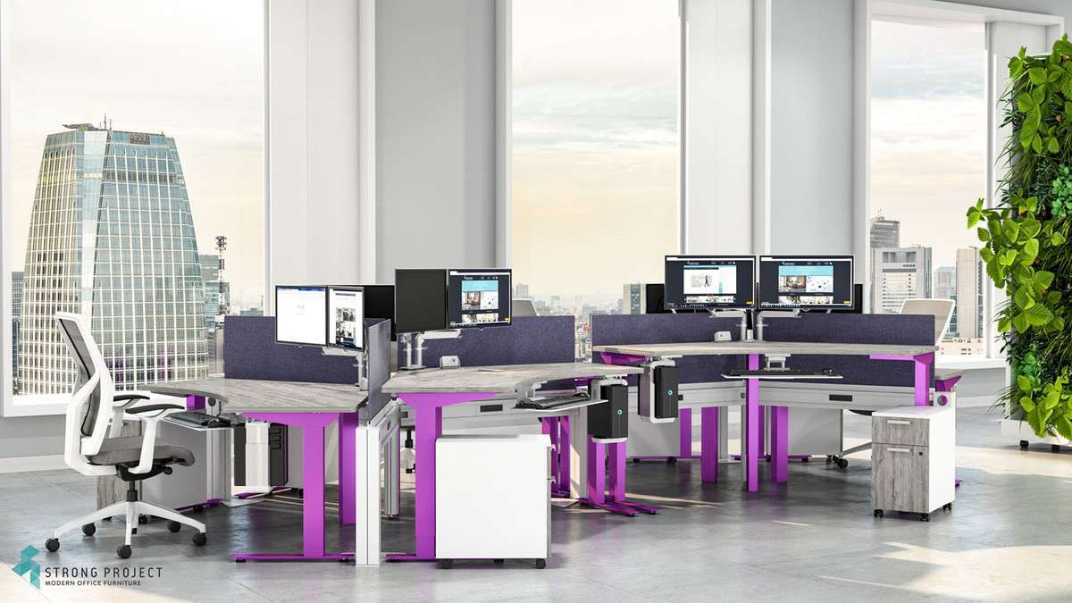 Height-adjustable desks and inclusive workplaces