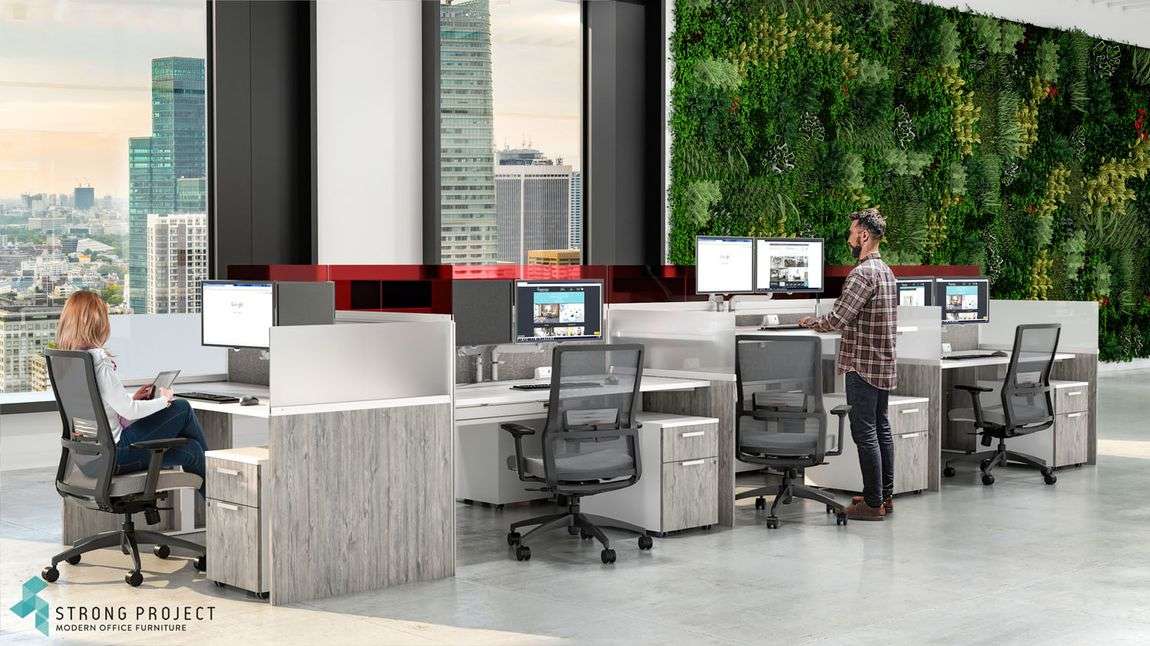 Adjustable modern cubicles