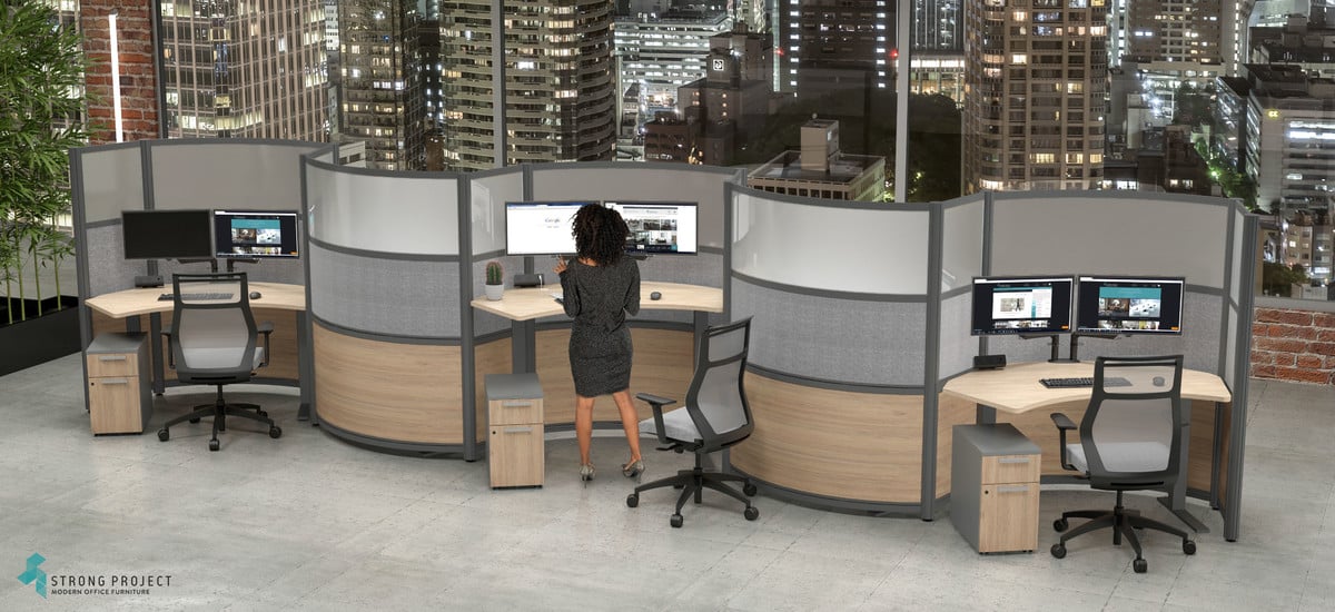 moder office cubicles